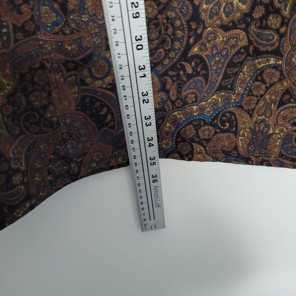 Vintage y2k notations brown black paisley print midi witchy goblincore skirt 1x - Picture 5 of 5